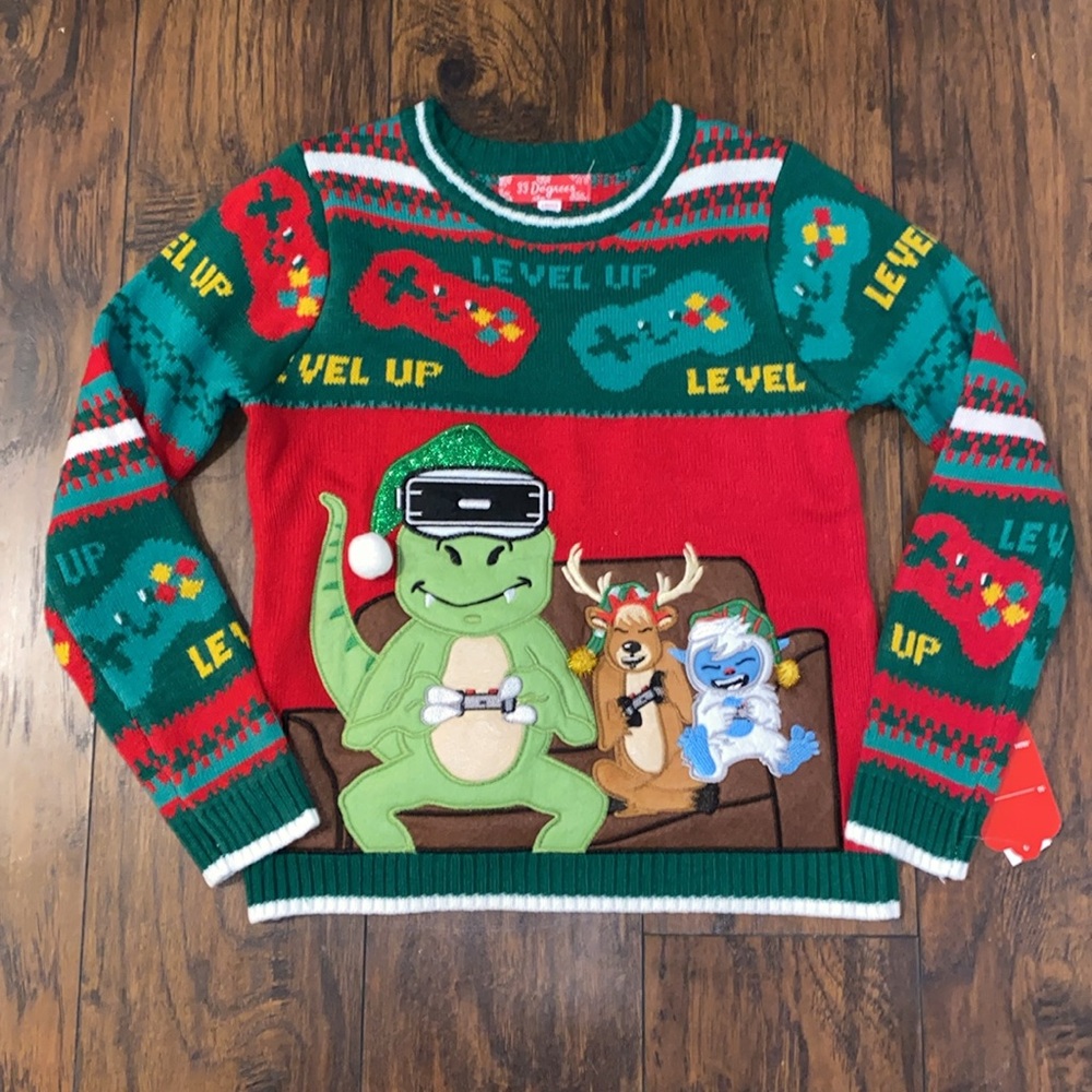 33 Degrees Level Up Holiday Gaming Sweater
